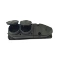 Cap prelungitor cu 2 prize, negru, TR