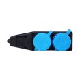 Cap prelungitor TENPO cu 2 prize, negru