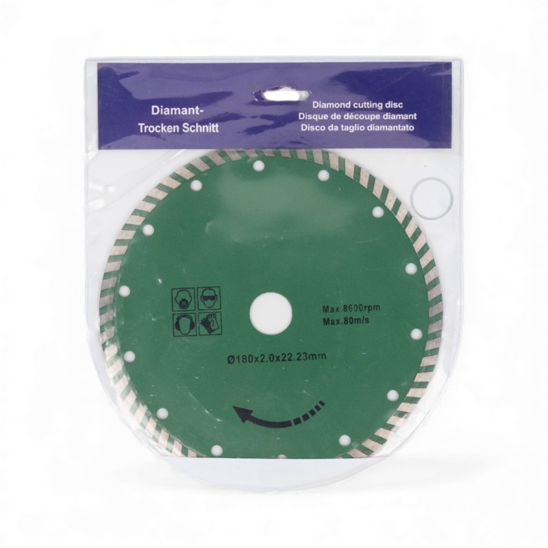 Disc diamantat pentru granit si beton, turbo, 180
