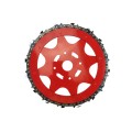 Disc motocoasa metalic cu lant