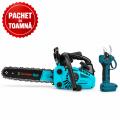PACHET DE TOAMNA - Motofierastrau 2500+, 25 cc, lama de 30 cm + Foarfece electric pentru vie sau crengi, BROMAN