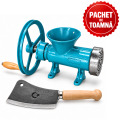 PACHET DE TOAMNA - Masina de tocat carne cu roata, fonta, nr. 32, BROMAN + Cutit tip satâr nr. 2, TR