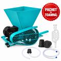 PACHET DE TOAMNA - Zdrobitor de struguri electric, max 500 kg/ora + Accesorii damigene pentru vin 54 L