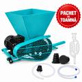 PACHET DE TOAMNA - Zdrobitor de struguri electric, max 500 kg/ora + Accesorii damigene pentru vin 25-50 L