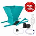PACHET DE TOAMNA - Zdrobitor manual de struguri + Accesorii damigene pentru vin  25 - 50 L