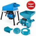 PACHET DE TOAMNA - Desfacator porumb simplu, 500 kg/h, tambur ranforsat + Moara electrica cereale si știuleți, cuva mare + Adaptor moara pentru fructe, BROMAN
