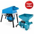 PACHET DE TOAMNA - Desfacator porumb simplu, 500 kg/h + Moara electrica cereale si știuleți, cuva mare