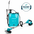 Pachet PROMO - Pompa de stropit electrica 16L, 2 in 1 + Motocoasa electrica EC-38V+, BROMAN