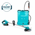 Pachet PROMO - Pompa de stropit electrica 16L, lance telescopica + Motocoasa electrica EC-38V+, BROMAN