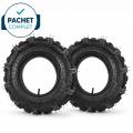 Pachet PROMO - Set 2 cauciucuri cu camera 4.00-12, pentru tractor si motocultor, BROMAN