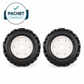 Pachet PROMO - Set 2 roti 4.00-12 profil tractor cu flanșă, BROMAN