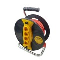 Prelungitor pe rola, 4 prize, 30m, 3x2,5 mm