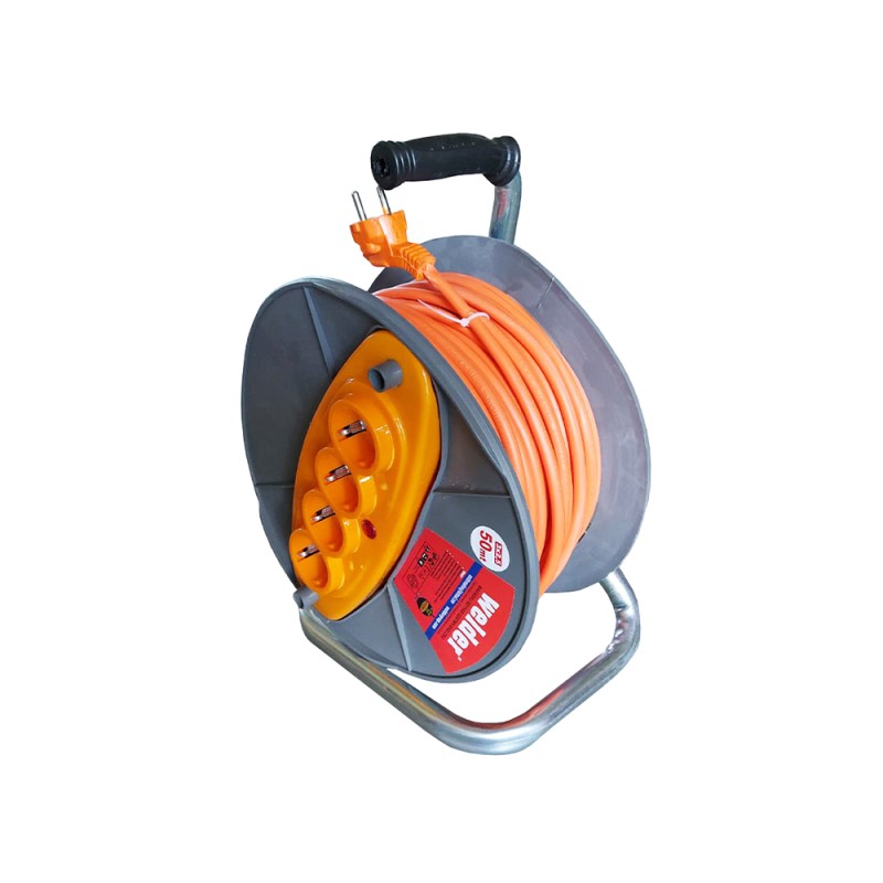 Prelungitor pe rola HOBBY, 4 prize, 50m, 3x2.5mm