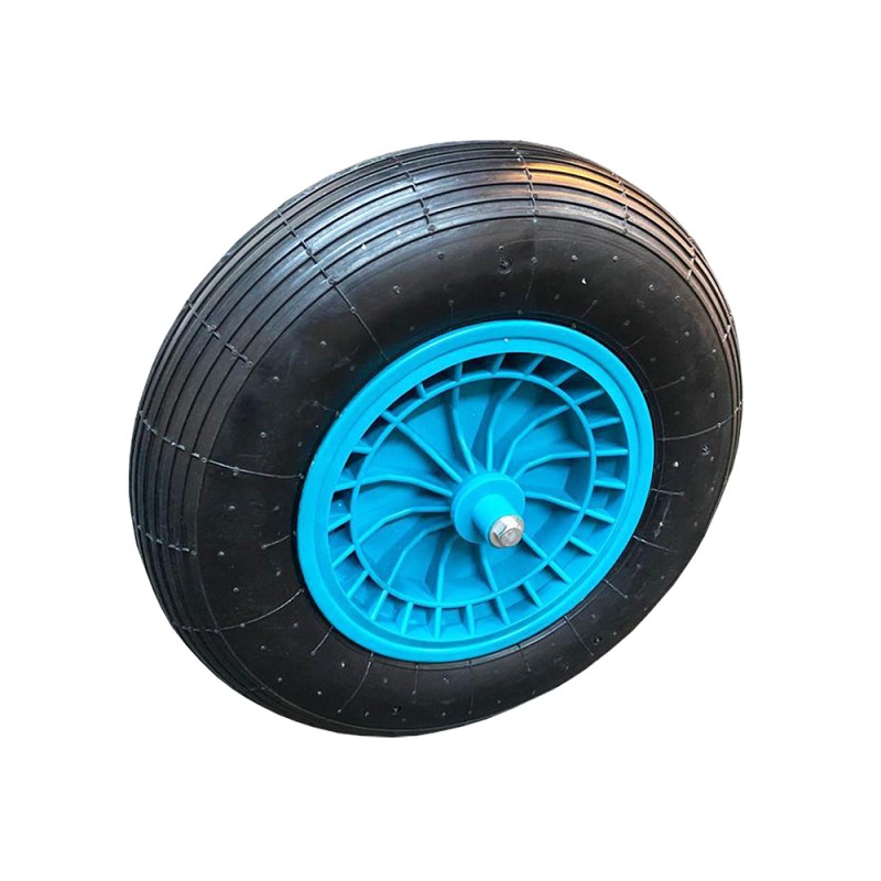 Roată cu jantă plastic, 4.00/8, ax 14, BROMAN 